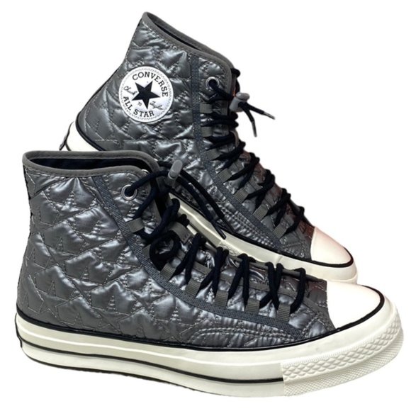 Converse Shoes - Converse Chuck 70 Quilted High Sneakers Women Size Synthetic Gray Shoes A08719C